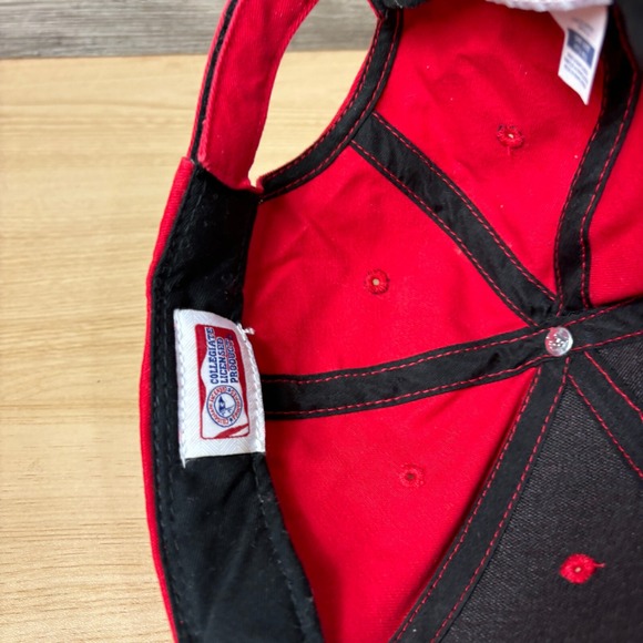 Ohio State Buckeyes Hat Cap Strap Back Red Big Logo Fan Favorite - Picture 10 of 11